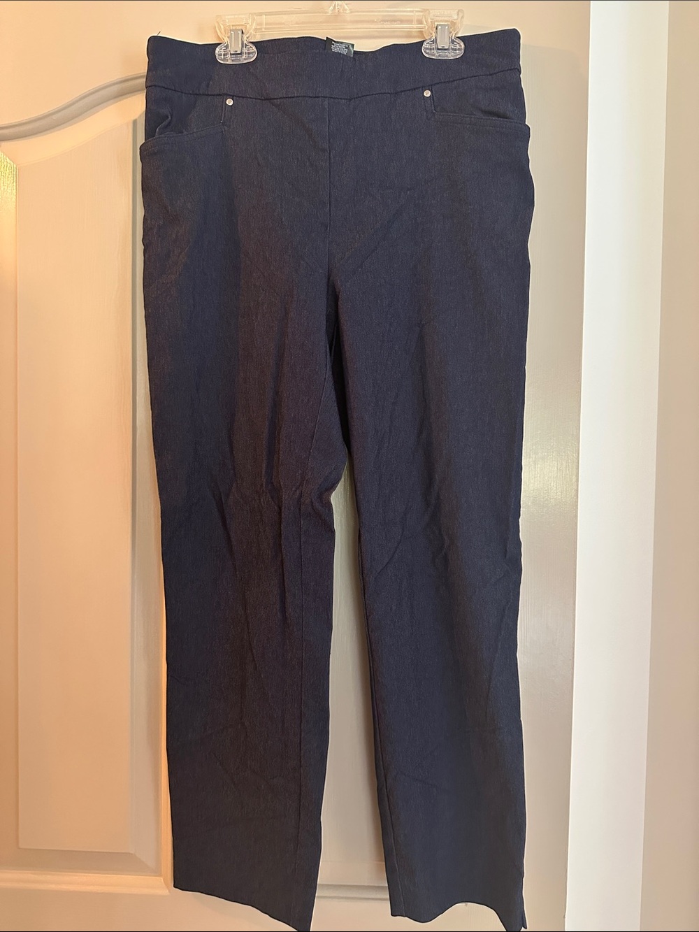 Hilary Radley Women's Dark Navy Straight Dress Pants